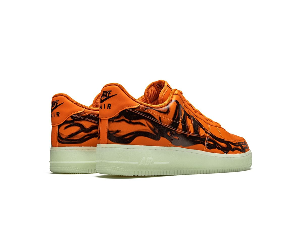 Nike Air Force 1 Low Orange Skeleton Halloween (2020)