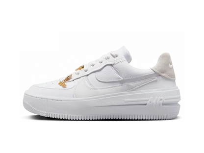 Nike Air Force 1 Low PLT.AF.ORM Bling White Metallic Gold (Women's)