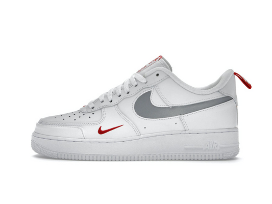 Nike Air Force 1 Low Reflective Swoosh White University Red