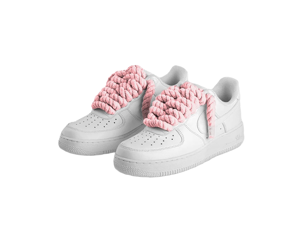 Nike Air Force 1 White Low 07 Rope Laces Pink-Nike-pikastore.cz