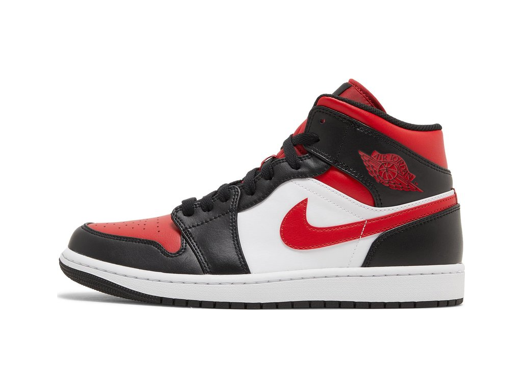 Nike Jordan 1 Mid White Black Red (2022)-sneakers-Air Jordan-pikastore.cz