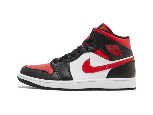 Nike Jordan 1 Mid White Black Red (2022)