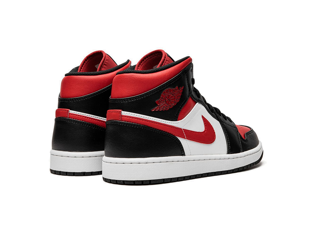 Nike Jordan 1 Mid White Black Red (2022)-sneakers-Air Jordan-pikastore.cz