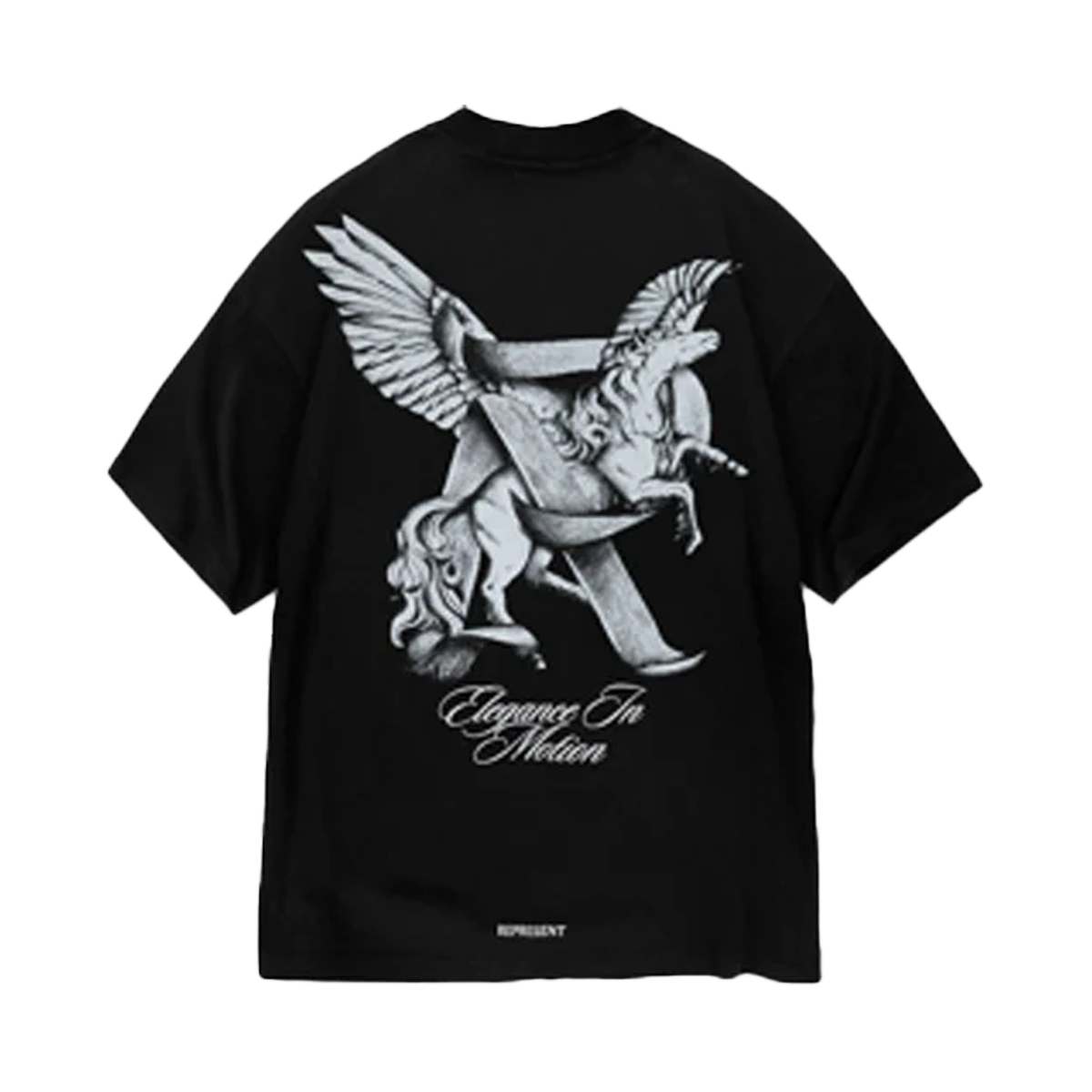 Represent Elegance In Motion T-Shirt Jet Black-Represent-pikastore.cz