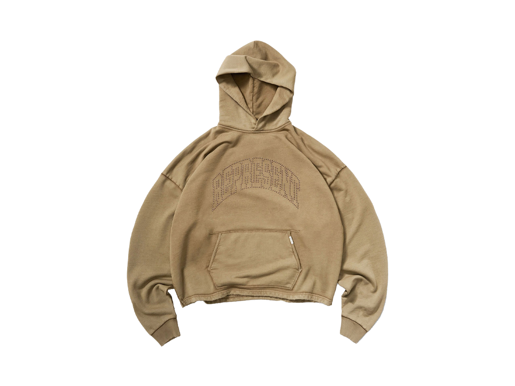 Represent Embellished Hoodie Vintage Khaki-Represent-pikastore.cz