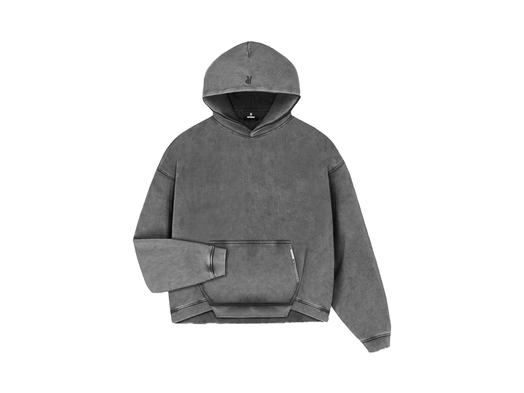 Represent Initial Boxy Hoodie Vintage Grey