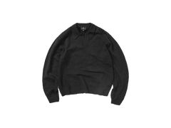 Represent Knitted Polo Jet Black