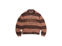 Represent Owners Club Stripe Rugby Polo Sienna