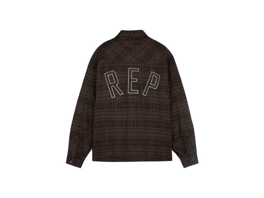 Represent Rep Flannel Shirt Coffee-Represent-pikastore.cz