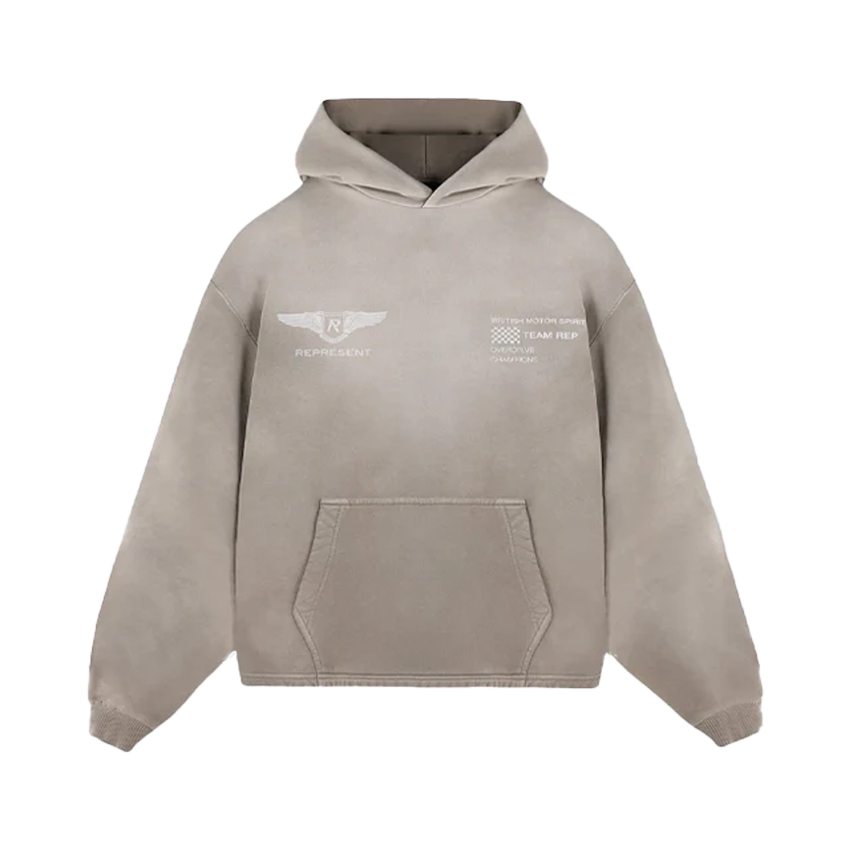 Represent Team Rep Hoodie Dark Taupe-Represent-pikastore.cz
