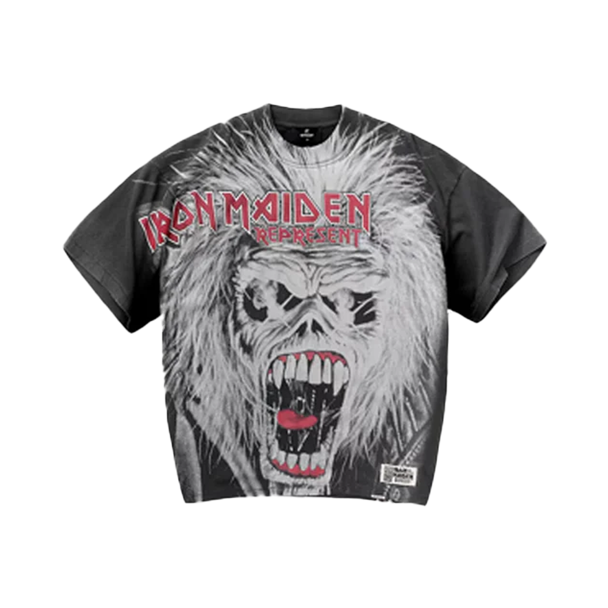Represent X Iron Maiden British Metal T-Shirt Stained Brown-Represent-pikastore.cz