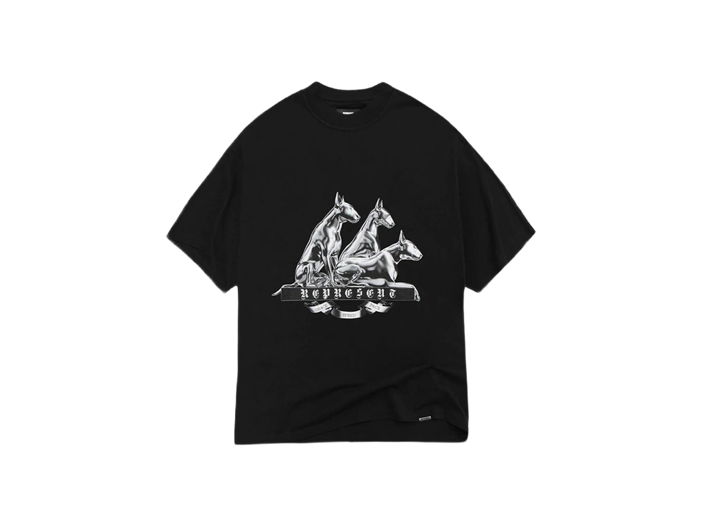 Represent Bullterrier T-Shirt Jet Black-Represent-pikastore.cz