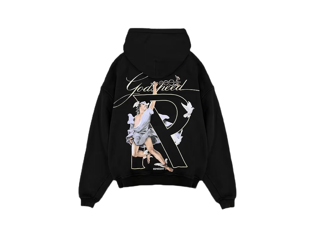 Represent Hermes Hoodie Black