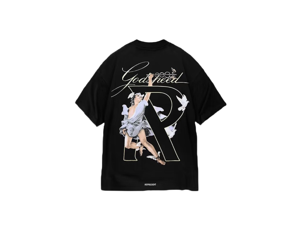 Represent Hermes T-Shirt Jet Black