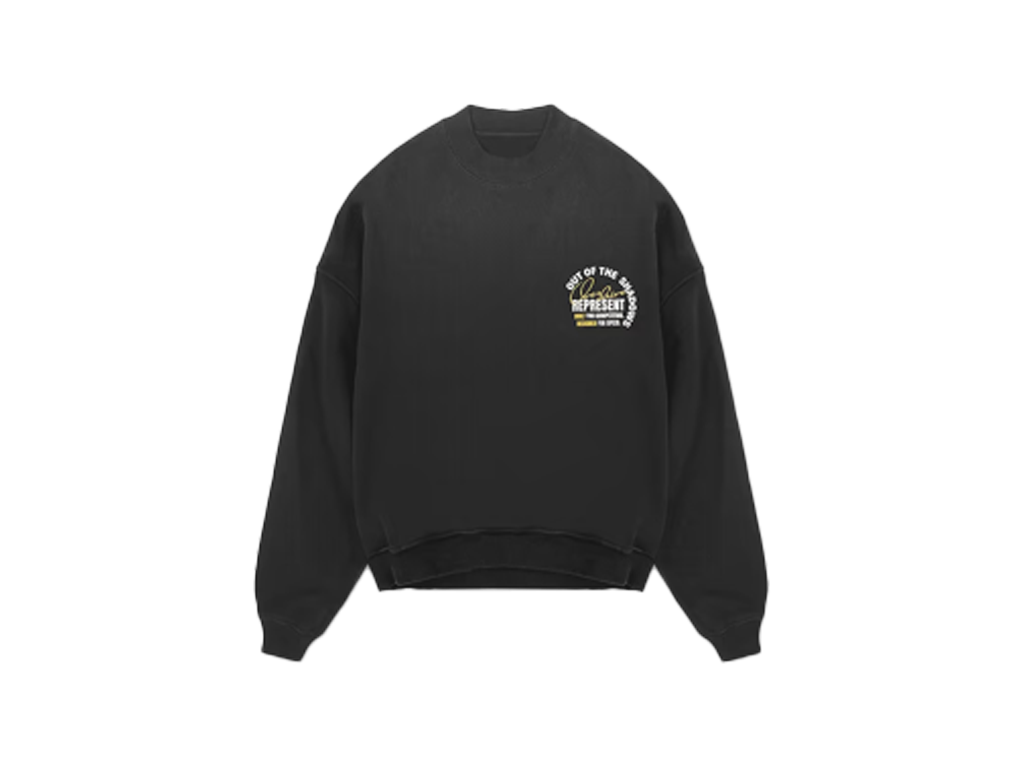 Represent Out Of The Shadows Sweater Stained Black-Represent-pikastore.cz