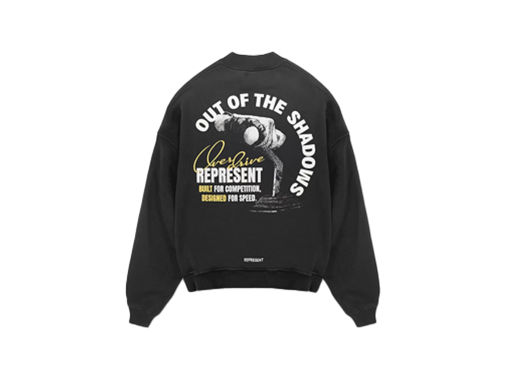 Represent Out Of The Shadows Sweater Stained Black-Represent-pikastore.cz