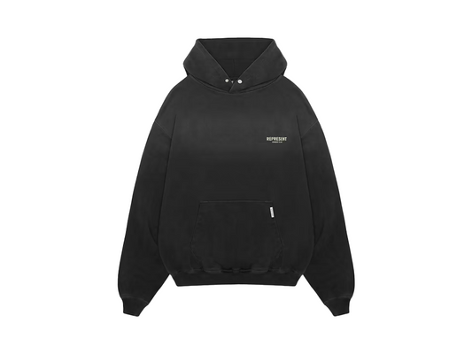 Represent Owners Club Aged Hoodie Black