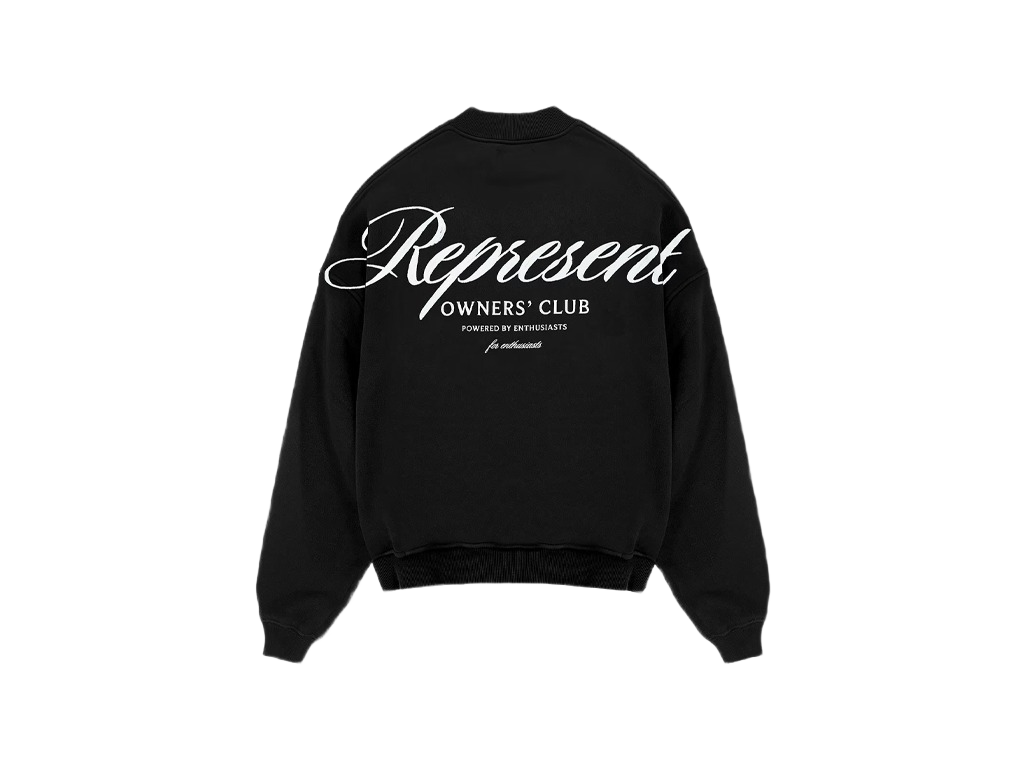Represent Owners Club Script Crewneck Black-Represent-pikastore.cz