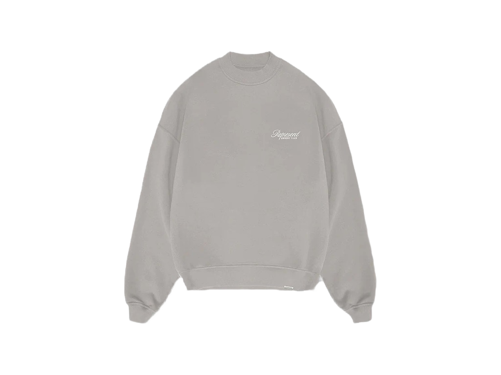 Represent Owners Club Script Crewneck Slate-Represent-pikastore.cz