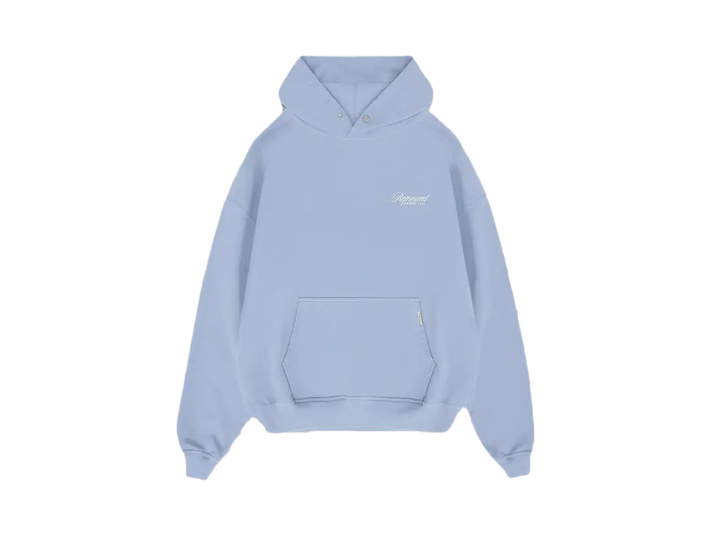 Represent Owners Club Script Hoodie Dusty Blue-Represent-pikastore.cz