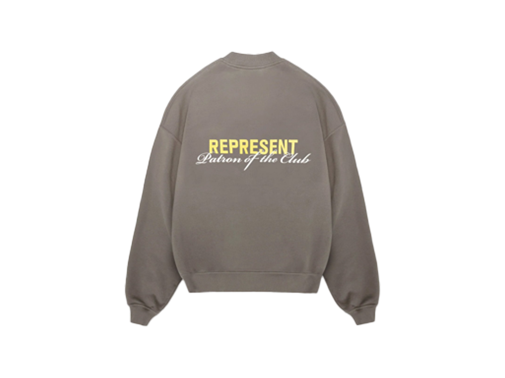 Represent Patron Of The Club Sweater Washed Olive-Represent-pikastore.cz