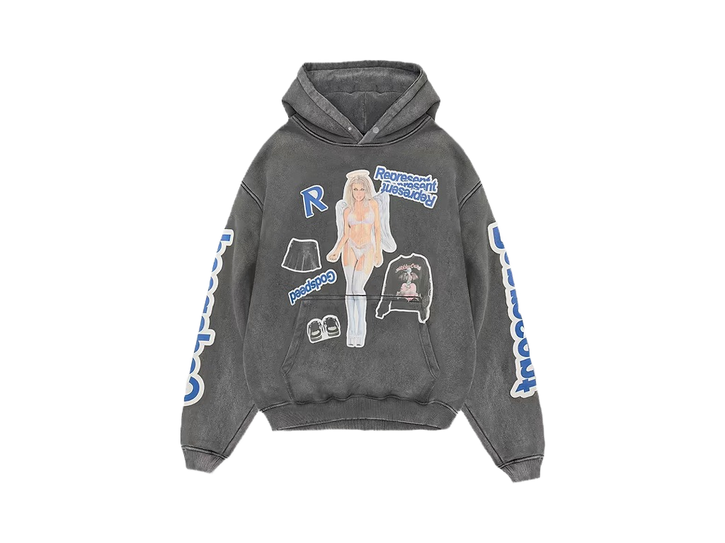 Represent Question Your Innocence Hoodie Vintage Grey