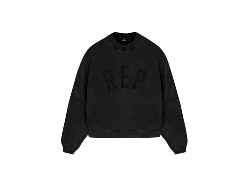 Represent Rep Applique Sweater Off Black-Represent-pikastore.cz