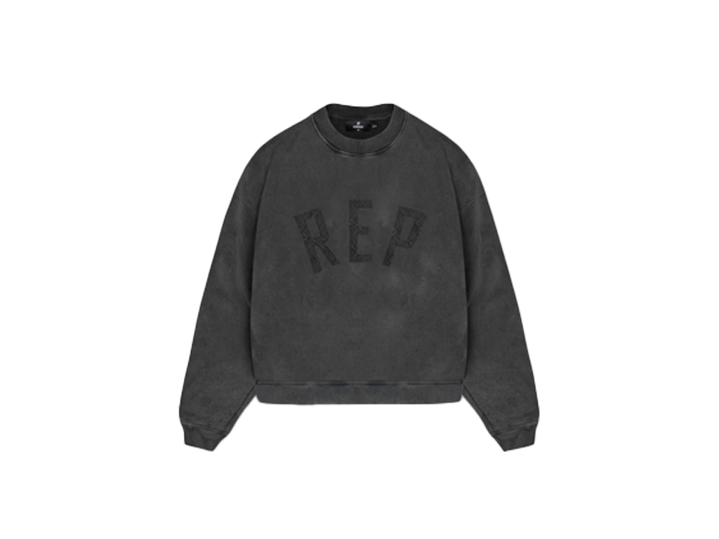 Represent Rep Applique Sweater Vintage Black-Represent-pikastore.cz