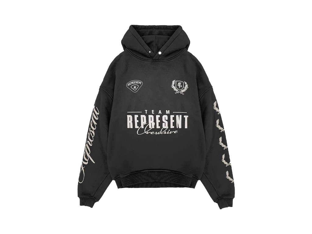 Represent World Championship Hoodie Stained Black-Represent-pikastore.cz