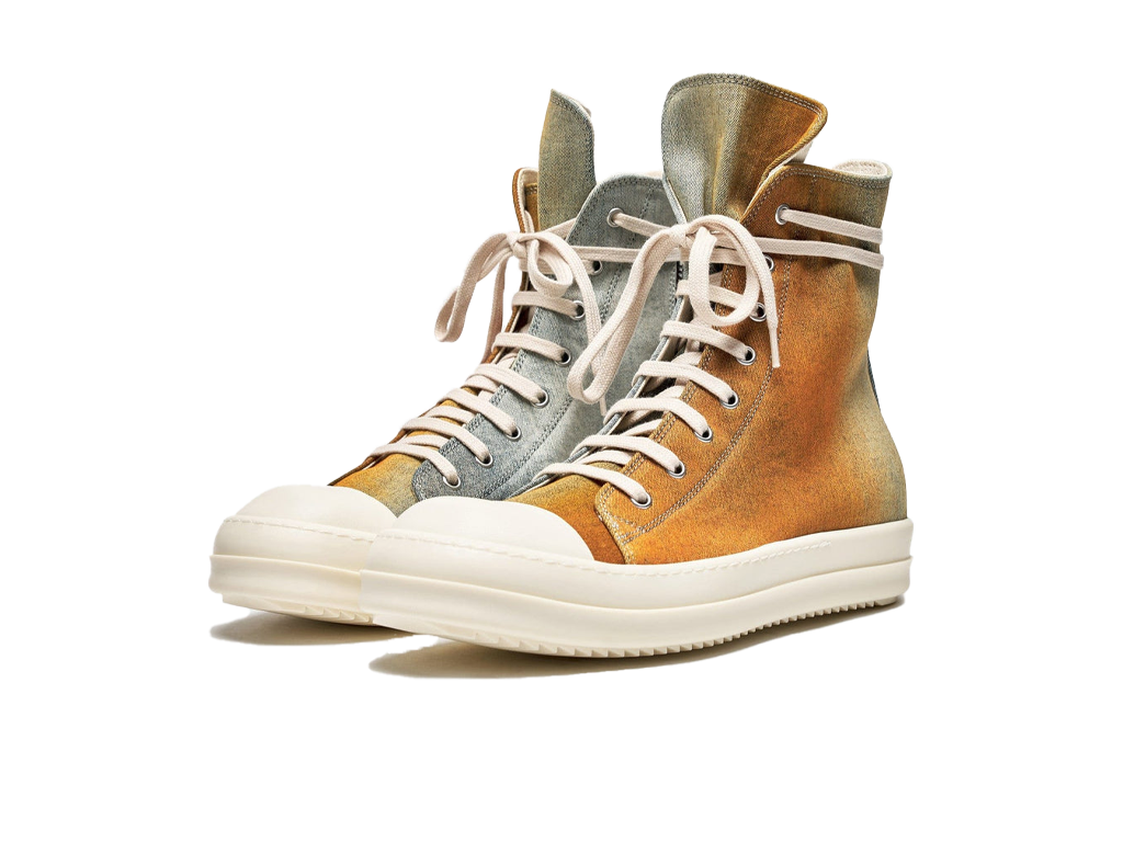 Rick Owens DRKSHDW Lido Denim High Sky Orange Degrade-Rick Owens-pikastore.cz
