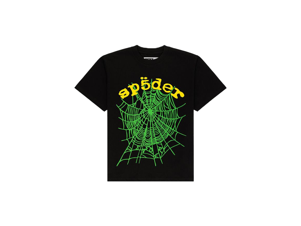 Sp5der OG Web V2 Tee Black-Sp5der-pikastore.cz