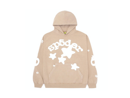 Sp5der Beluga Hoodie Sand