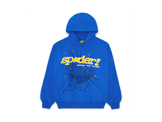 Sp5der Hoodie TC Blue