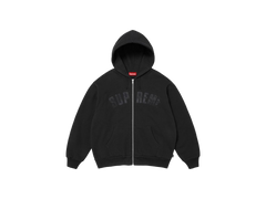 Supreme Arc Thermal Lined Zip Up Hooded Sweatshirt Black