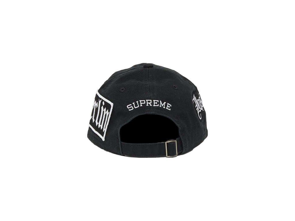 Supreme City Patches 6-Panel Black-Supreme-pikastore.cz