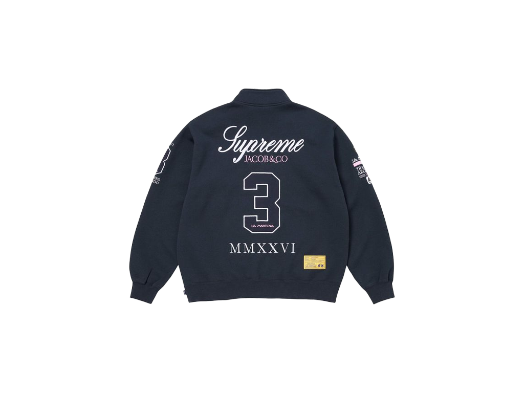 Supreme La Martina Zip Up Sweatshirt Navy-Supreme-pikastore.cz