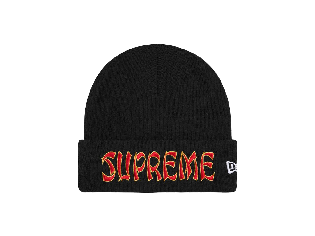 Supreme New Era Action Beanie Black-Supreme-pikastore.cz