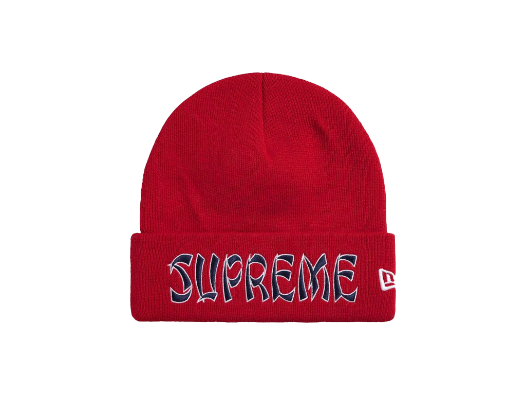 Supreme New Era Action Beanie Red-Supreme-pikastore.cz