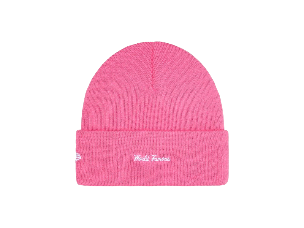 Supreme New Era Box Logo Beanie (FW25) Magenta-Supreme-pikastore.cz
