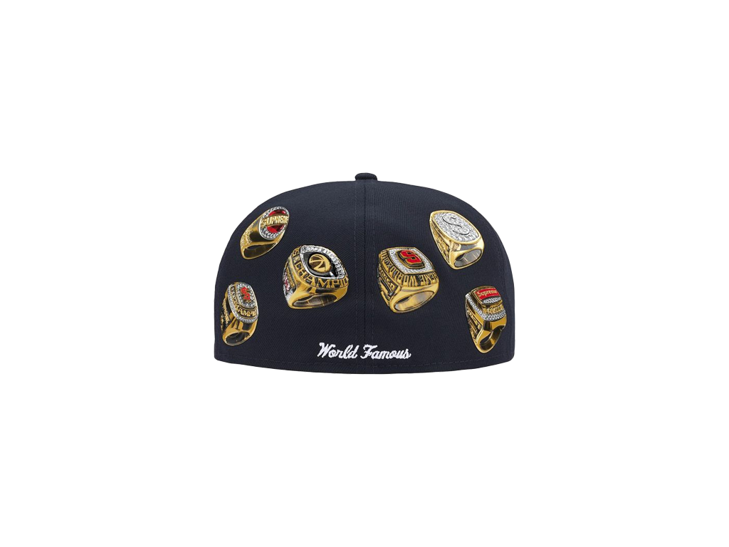 Supreme Rings Box Logo New Era Navy-Supreme-pikastore.cz