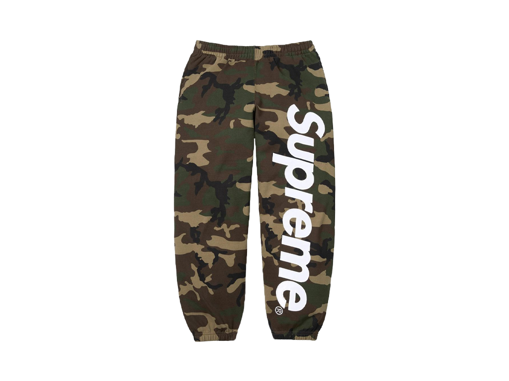 Supreme Satin Applique Sweatpant Woodland Camo-Supreme-pikastore.cz