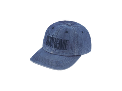 Supreme Splatter 6-Panel Blue Denim