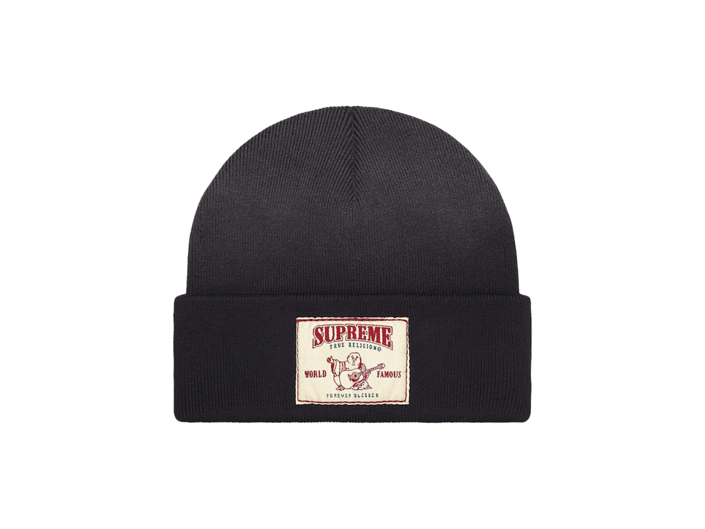 Supreme True Religion Beanie (FW25) Black-Supreme-pikastore.cz