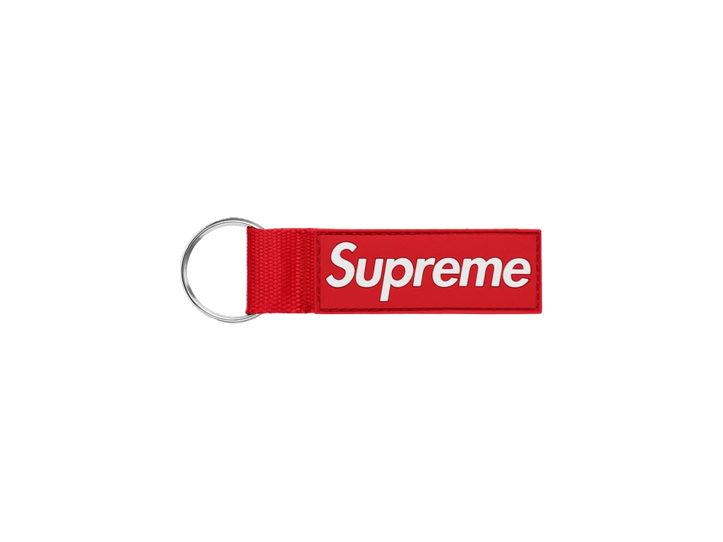Supreme Webbing Keychain Red