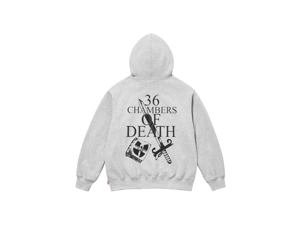 Supreme Wu-Tang Clan Hooded Sweatshirt Heather Grey-Supreme-pikastore.cz