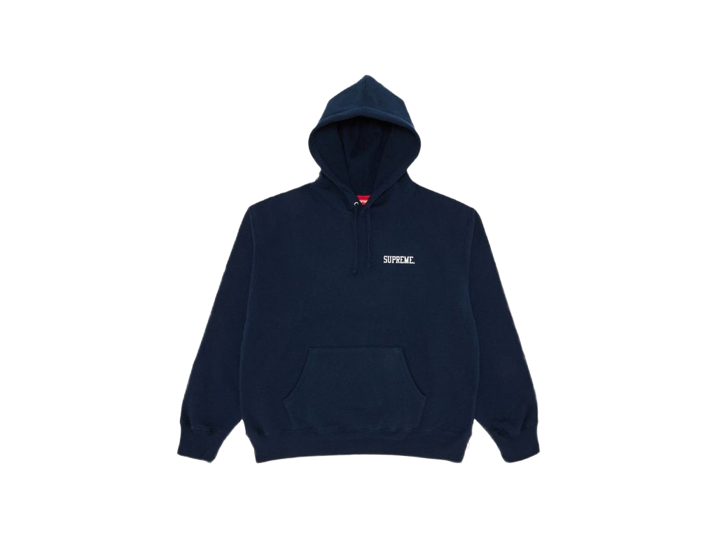 Supreme Anarchy Hooded Sweatshirt Navy-Supreme-pikastore.cz