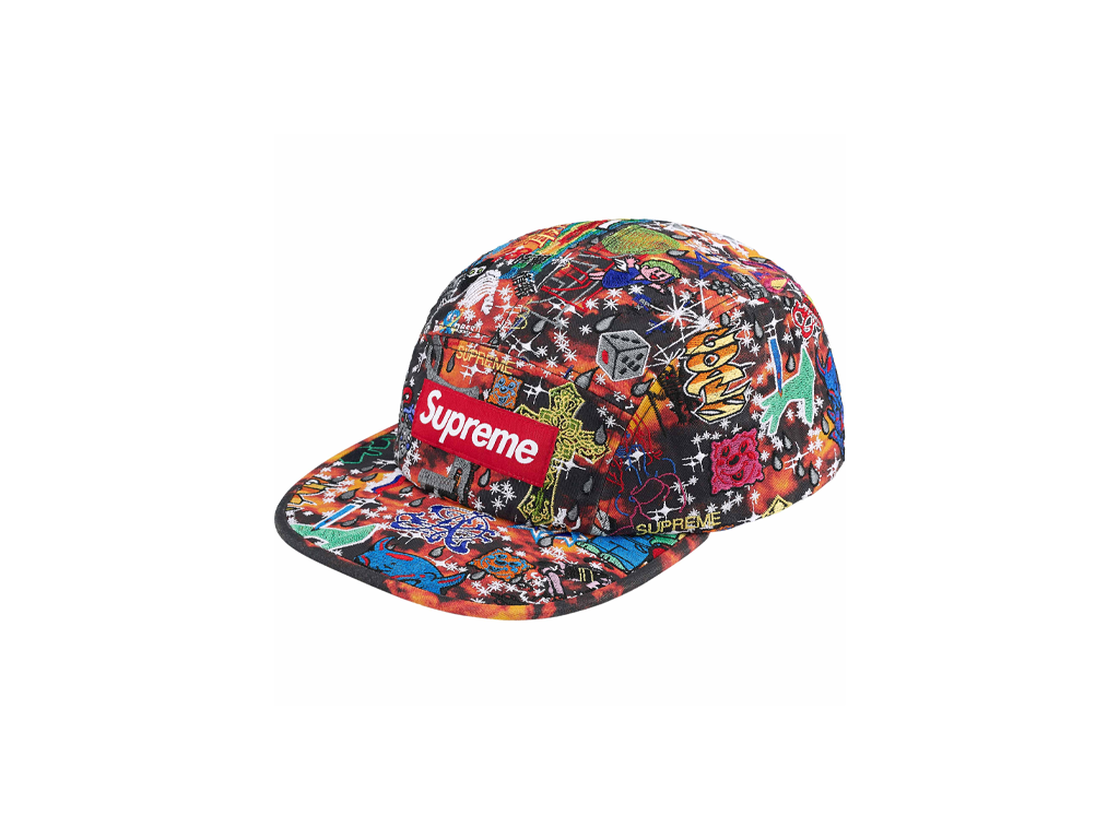 Supreme Aoi Embroidered Camp Cap Flames-Supreme-pikastore.cz