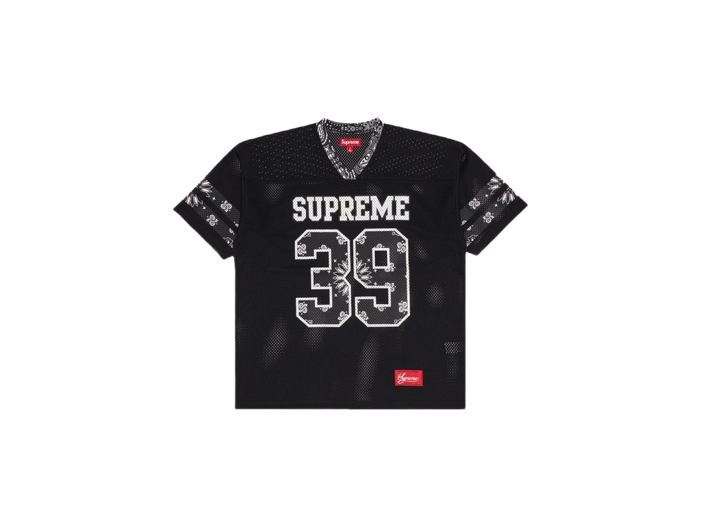 Supreme Bandana Football Jersey Black-Supreme-pikastore.cz
