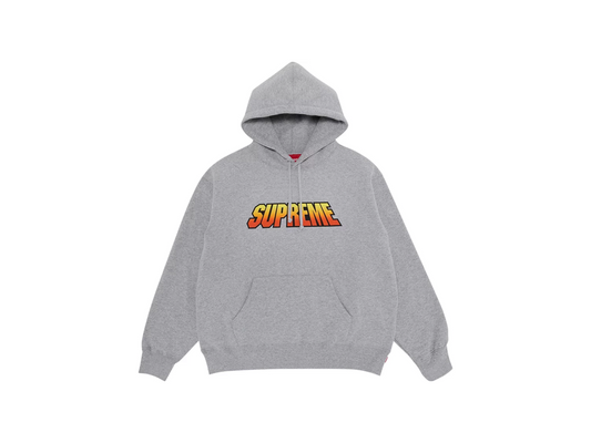 Supreme Gradient Hooded Sweatshirt Heather Grey