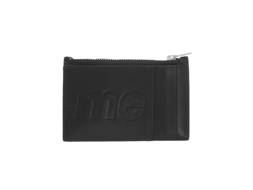 Supreme Leather Zip Card Holder Black-Supreme-pikastore.cz
